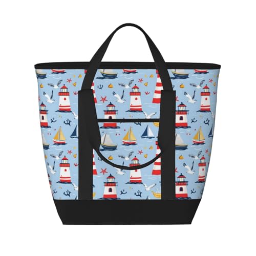 Grand sac isotherme pour aliments chauds et froids avec isolation thermique douce