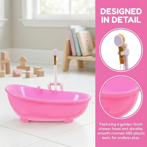 Mini baignoire électrique pour maison de poupée et décor miniature - 3
