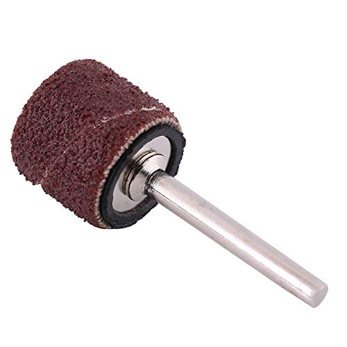 100Pcs Sanding Drums kit, Drum Sander Sanding Bands Sanding Bits Sleeves with Drum Mandrel, Rotary Tool Accessories 80/320/600Grit(#80)
