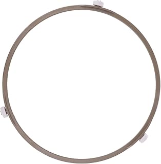 Large Microwave Turntable Ring Microwave Oven Rotating Roller Support Ring, Microwave Glass Plate Tray Wheel Ring Turntables Microwave Oven Parts Accessories (Brown)