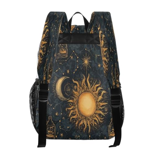 Clear Backpack for School Sun Moon Bottle Pattern Transparent Bookbag for Girls See Through PVC Boy Backpacks3