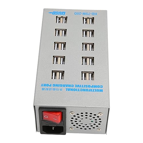 Hub da Estação de Carregamento, Proteção de Circuito Compacto da Estação de Carregamento USB 75W 20