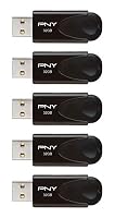 PNY Attaché 4 32GB 5er-Pack USB-Stick USB 2.0 Schwarz – Ansicht 3