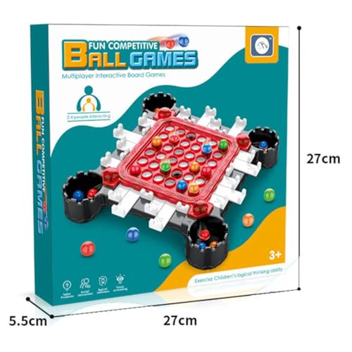 Image of THE GAME FACTORY | Rainbow Ball Elimination Game | Strategy Board Game with 40 Color Balls | Fun Memory & Logic Family Game for Kids & Adults | Educational Parent-Child Interactive Toy | Gift For Kids