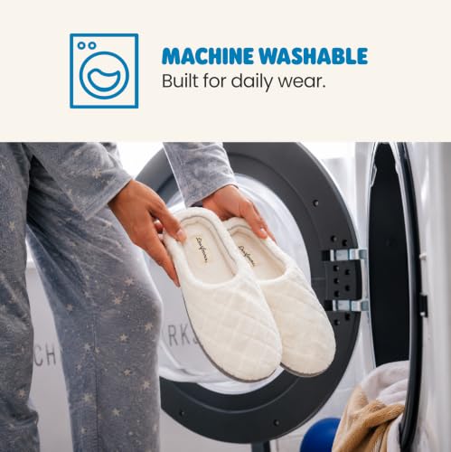 Image of Leslie Terry Clog House Shoes with Memory Foam, Indoor Slippers with Wide Widths