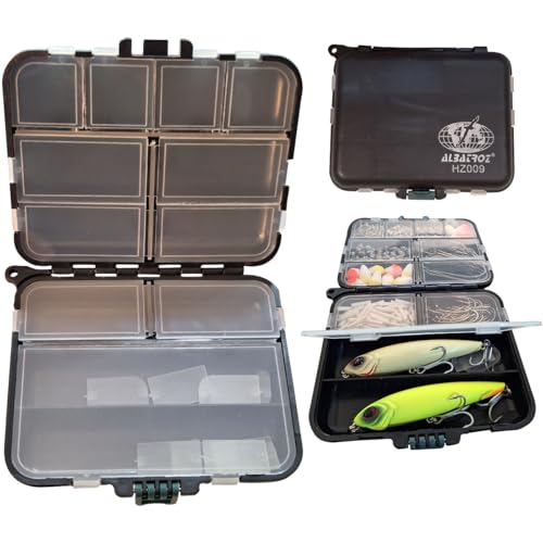 Caixa Kit 2 Estojo Organizador Acessórios Pesca Anzol Snap
