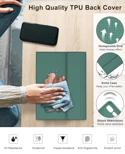 Keyboard Case for Samsung Galaxy Tab S10 FE+ Plus 13.1'', Detachable Wireless Touch Keyboard for Tablet S10FE Plus Cover with Pen Holder, Multi-Touch Trackpad, Folio Case with Keypad for Tab 13.1'' - image 5