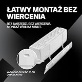 ERRECOM FLOWY Uniwersalny Deflektor do Klimatyzatora Split – Regulowany pod Względem Wysokości, Szerokości i Kąta Nachylenia, Poprawia Dystrybucję Powietrza,Eliminuje Bezpośredni Nawiew, Łatwy Montaż