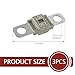 3PCS AMI/Midi Fuse, 150 Amp Fuse, Flat-Style High Current Bolt-on Fuse Links, for Cars, Trucks, Buses, Caravans, Construction Vehicles(Gray)
