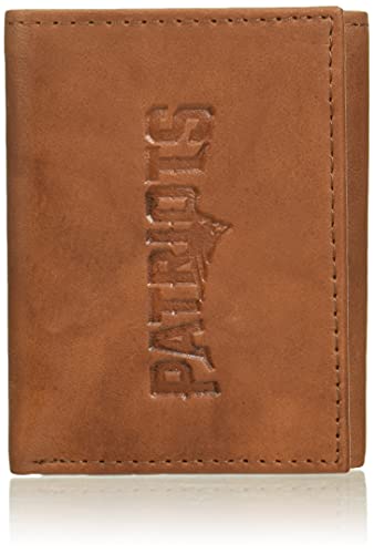 Image of Rico Industries NFL Embossed Leather Trifold Wallet, New England Patriots