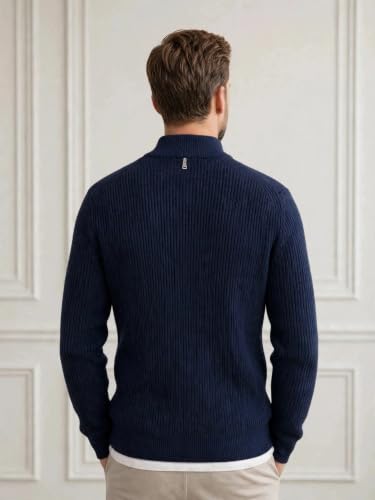 Image of Pivl Men's Winter Half Zip Solid Sweater