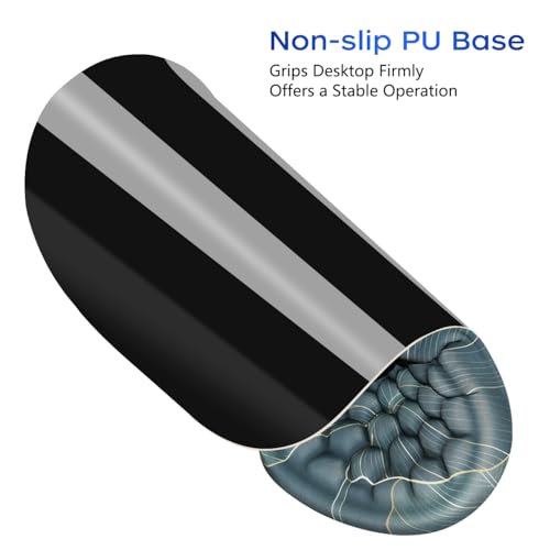 JIKIOU Ergonomic Mouse Pad Wrist Support with Massage Design, Memory Foam Wrist Rest Pain Relief Mousepad with Non-Slip PU Base, Mouse Pads for Wireless Mouse 12x8 inch Plants