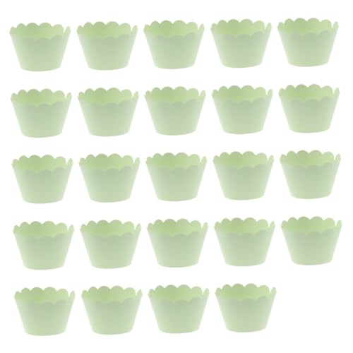 24 Piece Green Cupcake Wrappers Paper Baking Cup Liners