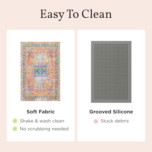 Lovewag Pets Cat Litter Mat 2 Pack - Large 36x48 Machine Washable Easy Clean Non-Slip Waterproof Mats for Cats - (Sage Forest) by Lovewag Pets - Image 5