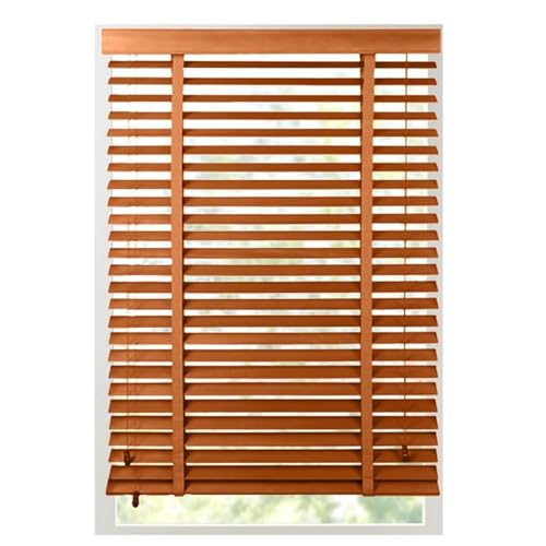 Persianas de madera de 5 cm para eliminar reflejos solares y miradas en puertas 2
