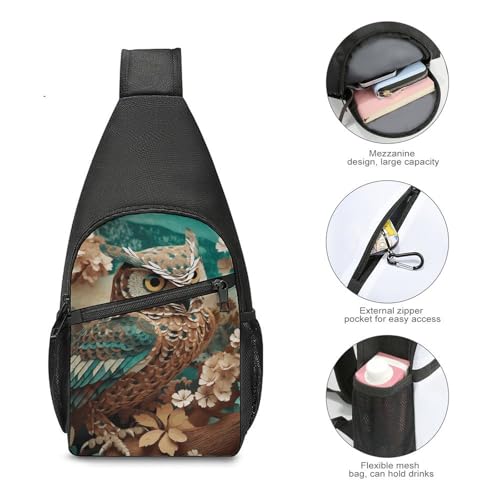 Bolsa bandolera ligera para senderismo y viaje miniatura 5