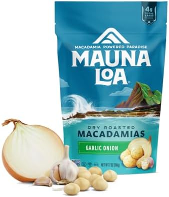 Mauna Loa Garlic Onion Roasted Macadamia Nuts, 7 oz