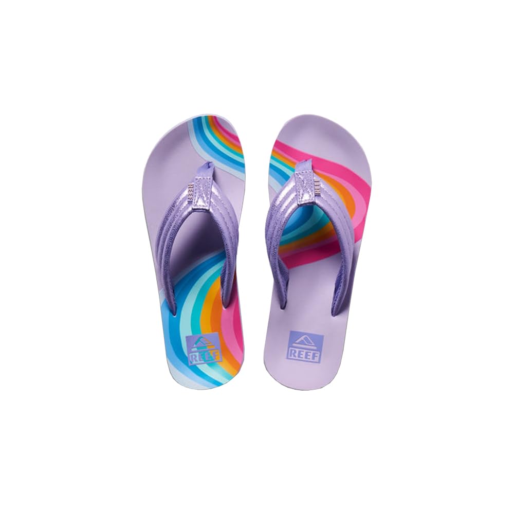 REEF Girls Kids Ahi Beach Flip Flop, Soft Cushion Footbed, Water Friendly