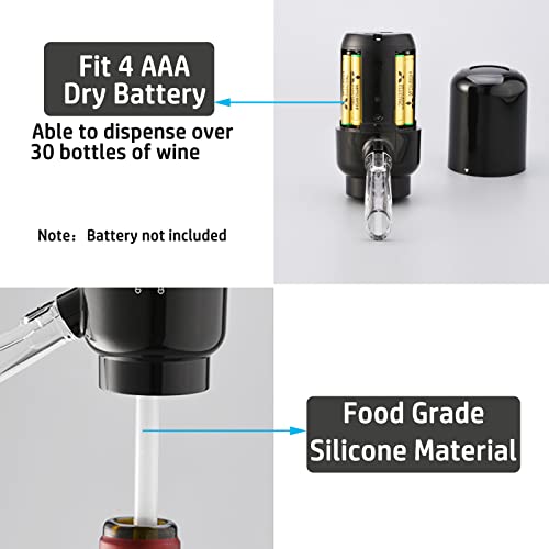 Aerador elétrico de vinho automático dispensador de vinho para oxidação instantânea de um toque, dec