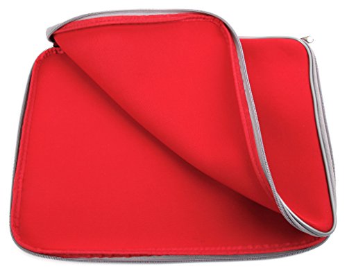 DURAGADGET Funda De Neopreno Roja Compatible con Ordenador portátil y Tablet Educativo VTech - Genio Little App - Ideal para Proteger Su Dispositivo De Golpes Y Arañazos