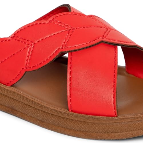 Image of BELLA Women Fashion Flat Slip On Black Sandal | Durable | Stylish | Comfortable | Slip Resistant | Lightweight and Breathable