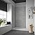 Ove Decors Misty 48 x 32 in. Solid Surface Alcove Shower Wall in Horizontal Grey Tiles