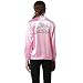 Pink Ladies Jacket 50S T Bird Danny Pink Satin Jacket Halloween Costume with Neck Scarf