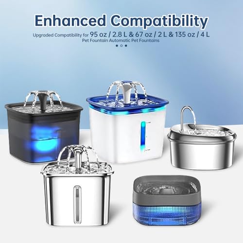 image for VANVE 32 Pcs Cat Water Fountain Replacement Filters-16 Pack Cat Founta