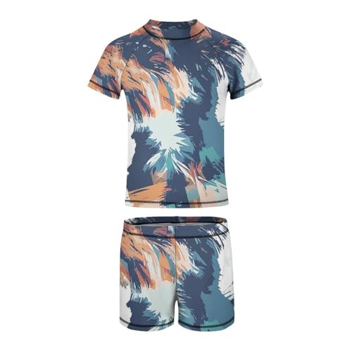 Yorkshire Terrier Dog Breed CollectionChildren's Casual Swimsuit Set - Simple and Versatile7-9Y（120cm）2