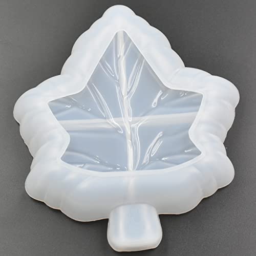 Qttlli YW32298624525MD Maple Leaf Ashtray Epoxy Mold Diy Resin Casting Leaf Shape Ashtray Plate Silicone Mold thumb #5