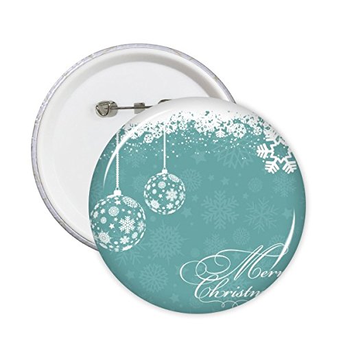 Badge Noël flocon de neige lot de 5 petits cadeaux de table pour vos invités de fête