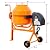 Electric Cement Mixer, 3 Cu. Ft Electric Concrete Mixer Machine, 110v AC Motor Portable Power Cement Mixers for Mortar, Stucco and Fodder (3 Cu. Ft)