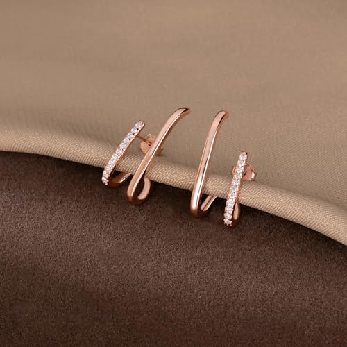 Boucles d'oreilles chenille argent 925 cadeau idéal pour adolescentes - 3