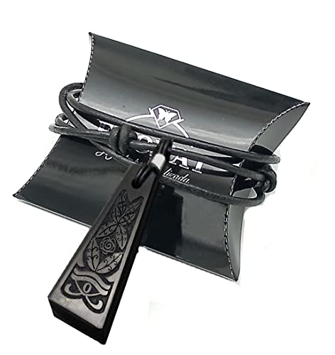 Ekonat   colgante Sungita   Colgante Shungite   Shunguita piedra natural   Colgante plata piedra Shungite  Piedra curativa   Ideal para sesiones de reiki y chakra healing