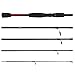 Rigged and Ready Spinning Travel Fishing Rucksack Rod 6’ 182 cm. Compact Length 15.5’ 40 cm
