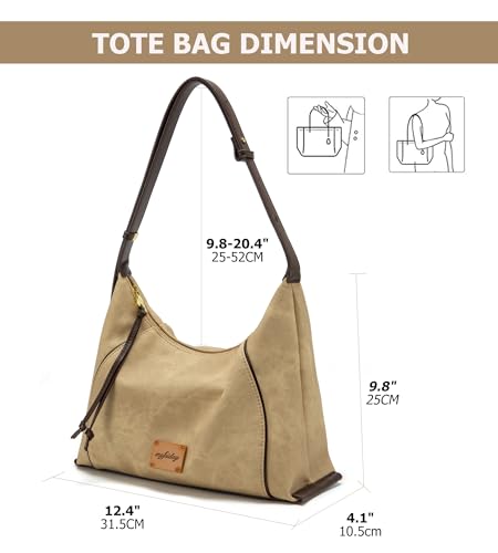 Image of myfriday Women PU Hobo Crossbody Bag, Coin Purse, 2 Straps Shoulder Purse | Anti-scratch PU, center divider, zipper pocket and coin pouch organize cosmetics, wallet and phone for commute or dates