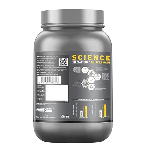 Image of MuscleBlaze Biozyme Performance Whey Protein Powder, Chocolate Hazelnut (1kg / 2.2lbs) | 25g Protein Per Scoop | Clinically Tested 50% Higher Protein Absorption