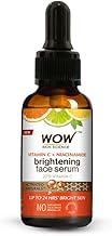 WOW Skin Science Brightening 20% Vitamin C Face Serum | Boost Collagen and Elastin for Anti aging, Skin Repair | For Dark Circles, Fine Lines | Glowing Skin | Hydrates | 30 ml