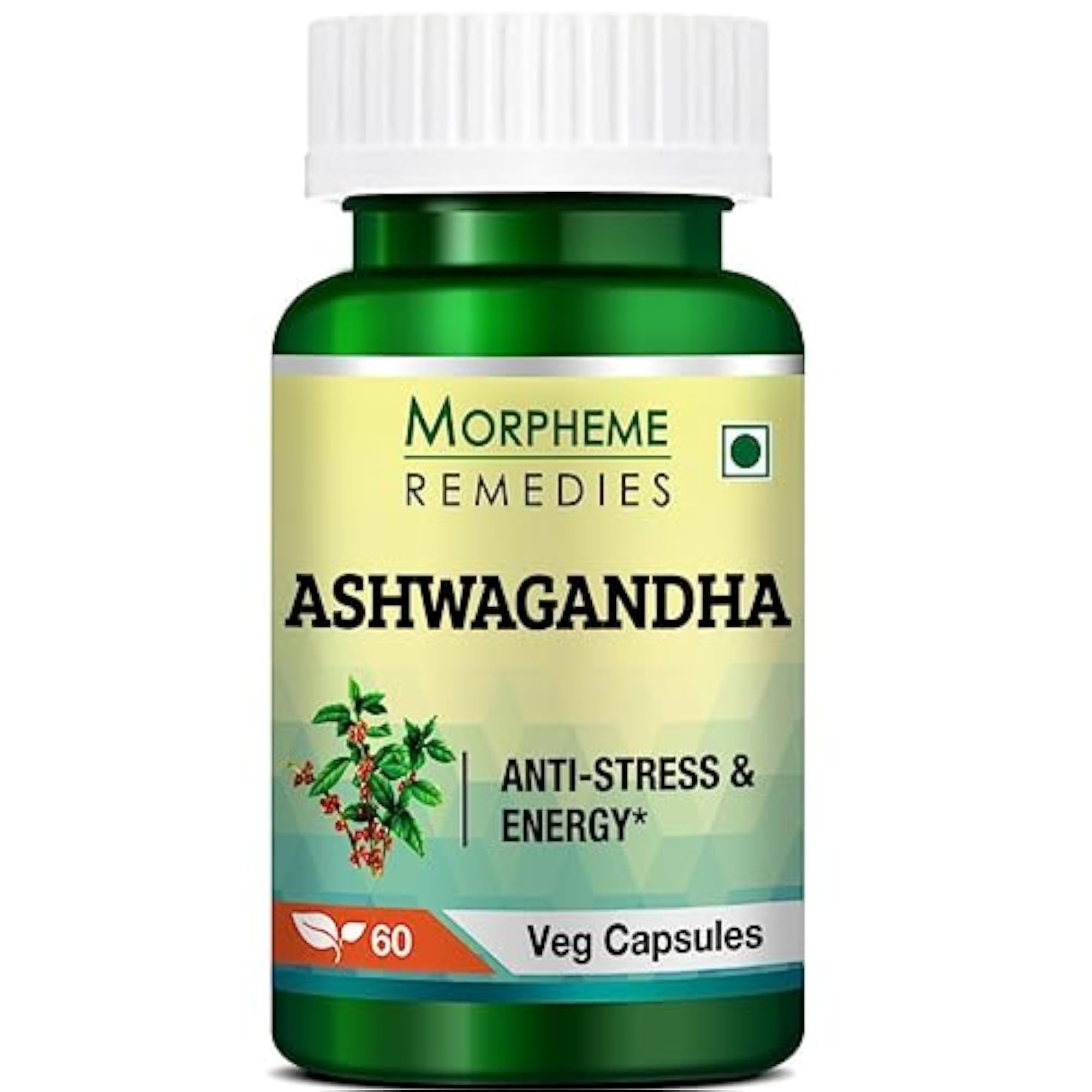Ashwagandha (Withania somnifera) 500mg Extract 60 Veg Caps - 6 Bottles