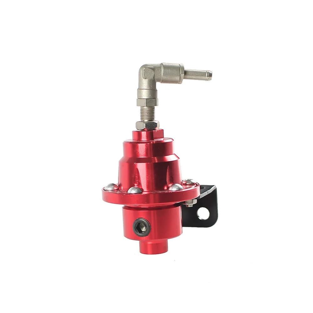 Aluminiowy Regulowany Regulator Ciśnienia Paliwa Z Zestawem Wskaźników Montaż Pojazdu Regulacja Doładowania(Red)