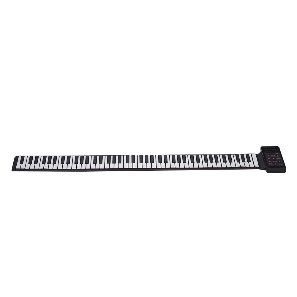 Generic Clavier de Piano Numérique Enroulable avec 88 Touches, Double Haut-parleur Magnétique et Pédale de Sustain, adapté pour Jouer N'importe où, pour Débutants et Musiciens