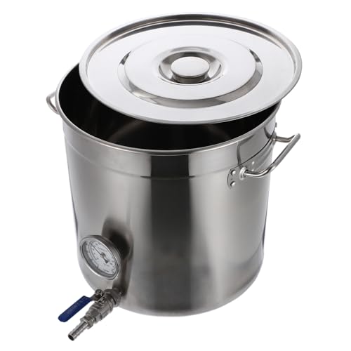 NAMOARLY Cookware Pot Brewing Kettle Thermometer Stainless Steel Kitchen Tool Easy to Clean