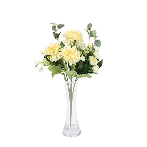 Ferns 'N' PetalsFerns 'N' Petals Beautiful Yellow Carnation Artificial Flower Bunch for Home Décor || Living Room || Birthday Gift