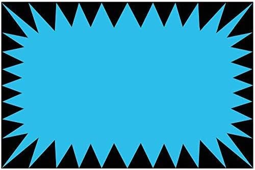 Retail Genius Price Burst 60 Blue Sign Pack. Boost Sales with Bright Display Tags. Durable, Easy to Write On Star Cards are for Yard, Estate & Garage Sale, Fundraiser, Store, Business & Flea Market.