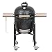 Produktbild Monolith Classic Basic Black mit Gestell und Seitentischen Keramikgrill Grill