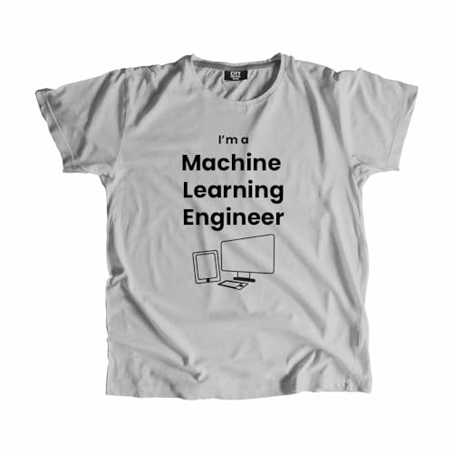 T-shirt Machine Learning Engineer haut col rond vêtement informatique gris