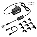 BERLS 24W Alimentatore Universale 5V 9V 12V 19V 20V 5-20V DC Adattatore Caricatore con 5,5x2,5/5,5x2,1/4,0x1,7/3,5x1,35/3.0x1.1/2.5x0.7mm; Micro USB; Type-c; Interfaccia LED. Adattatori 1A 2A 3A