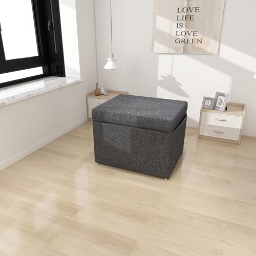 LUMISOL Convertible Sofa Bed, 4 in 1 Multi-Function Folding Ottoman Sleeper Bed, Modern Convertible Chair Adjustable Backrest for Living Room, Small Apartment, Grey