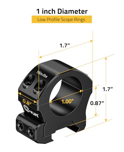 Image of CVLIFE Precision Scope Rings Mount - Compatible with Picatinny Rails and More - 2 Pieces