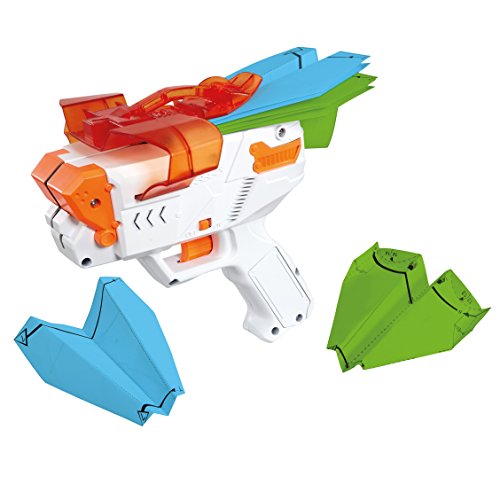 Vivid Imaginations Disparador de Avión de Papel, Lanzador de Juguete, Color Blanco y Naranja